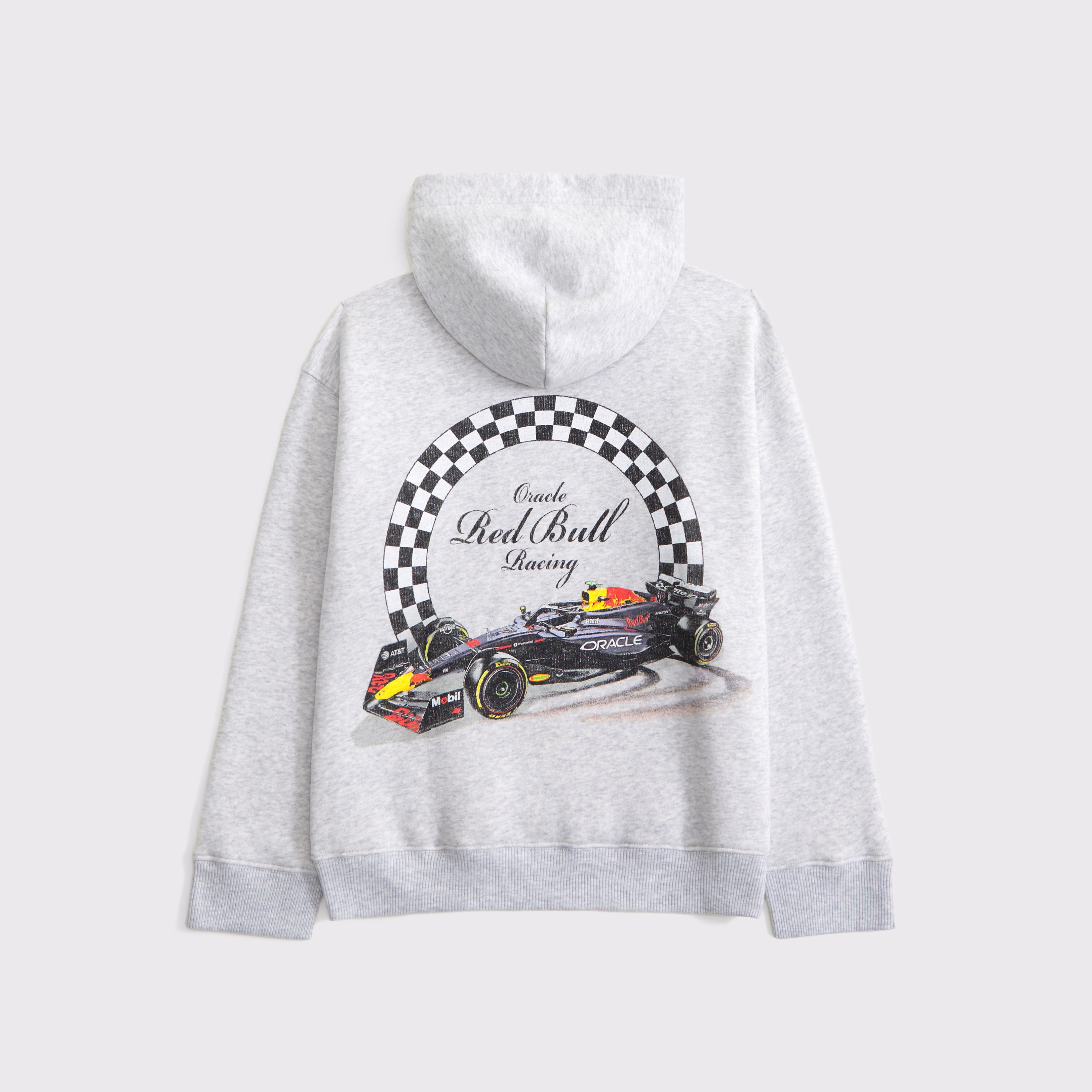 Abercrombie & Fitch Kids' Oracle Red Bull Racing Graphic Popover Hoodie In Gray
