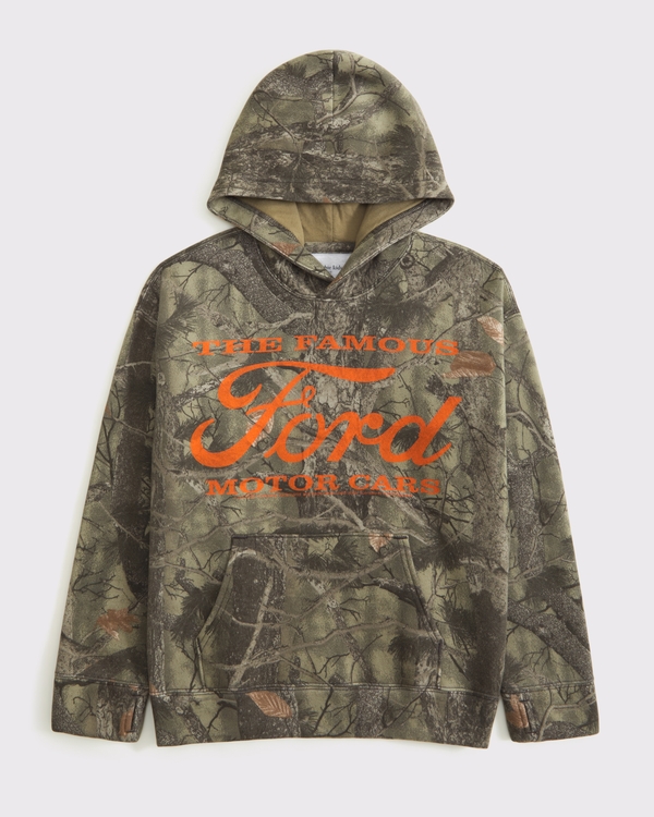 ford graphic popover hoodie, Camo view 1
