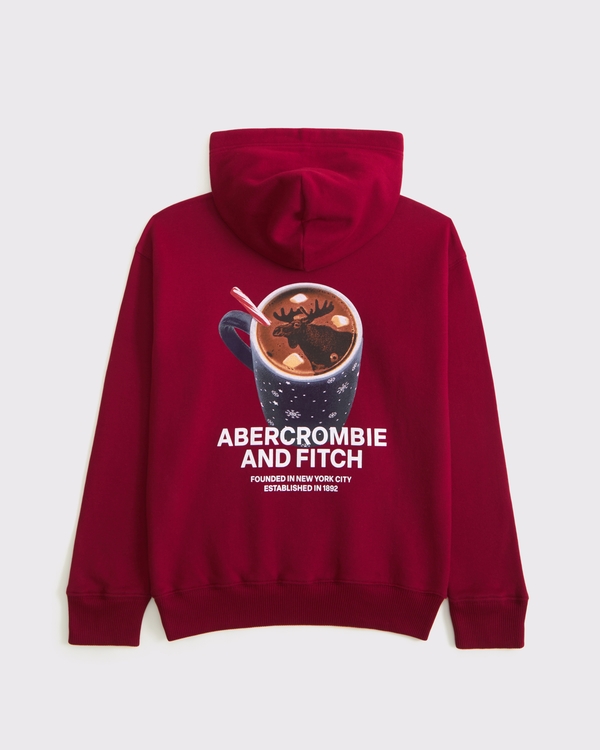 imagery logo popover hoodie, Rich Ruby view 1