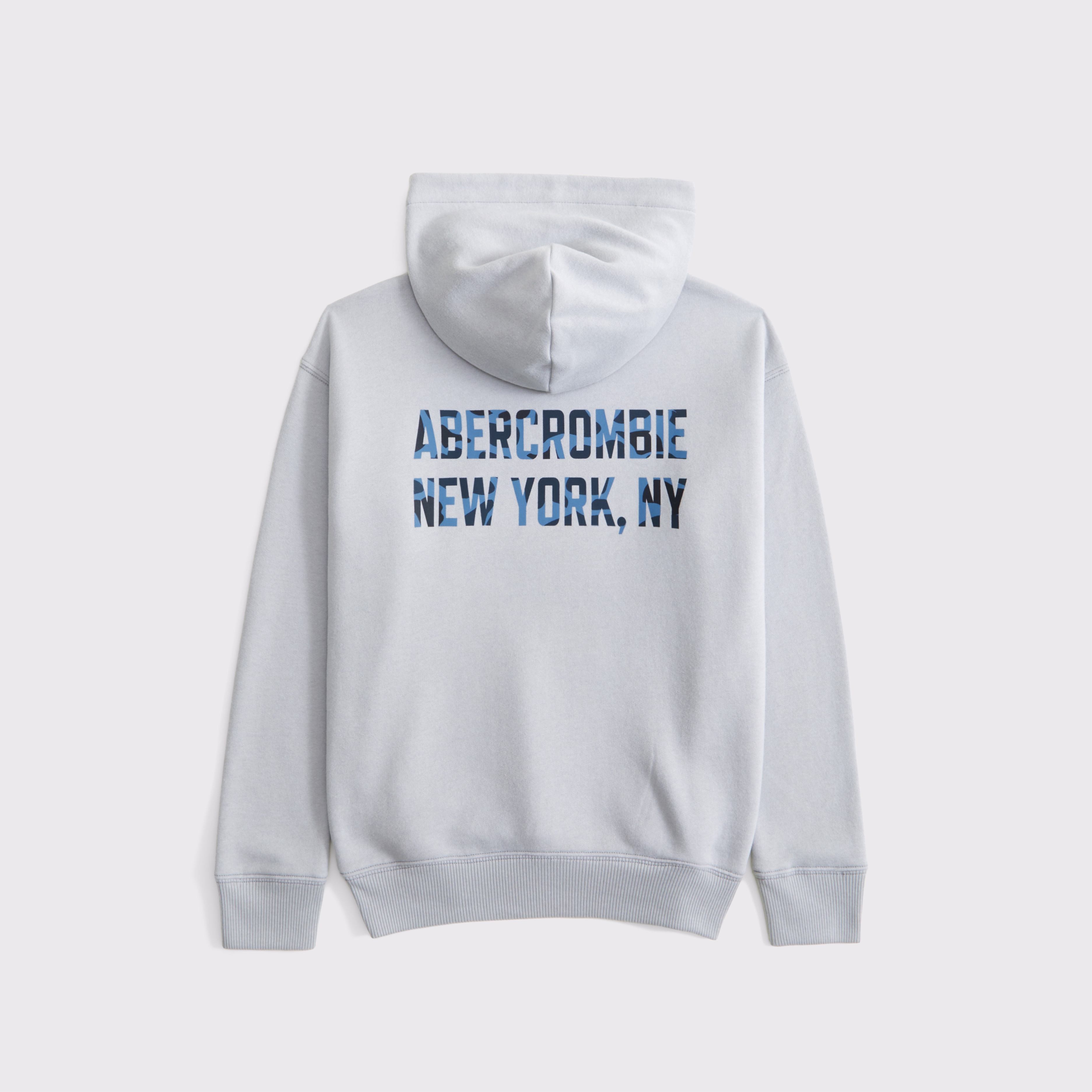 Abercrombie & Fitch Kids' Logo Popover Hoodie In Gray