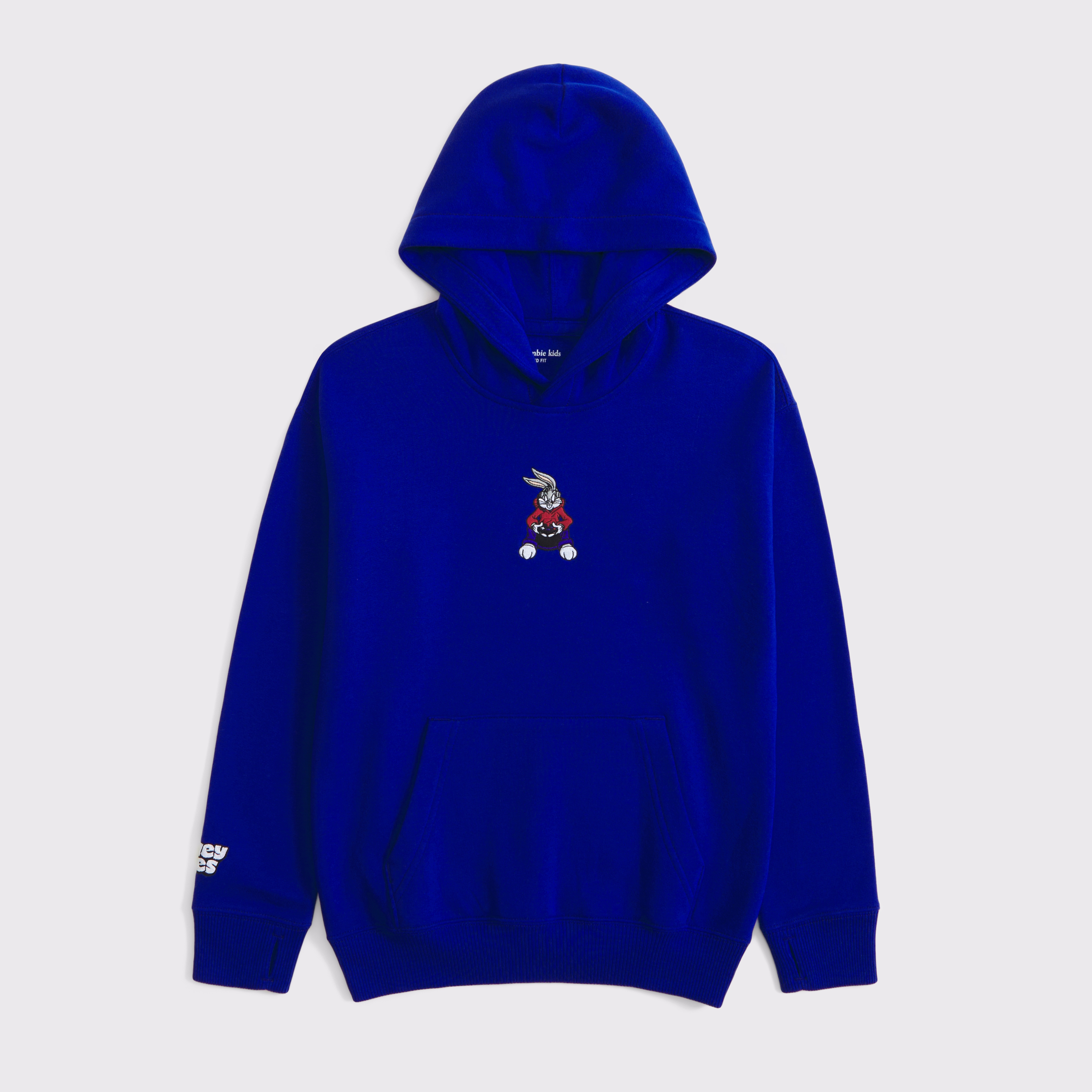 Abercrombie & Fitch Kids' Bugs Bunny Graphic Popover Hoodie In Blue