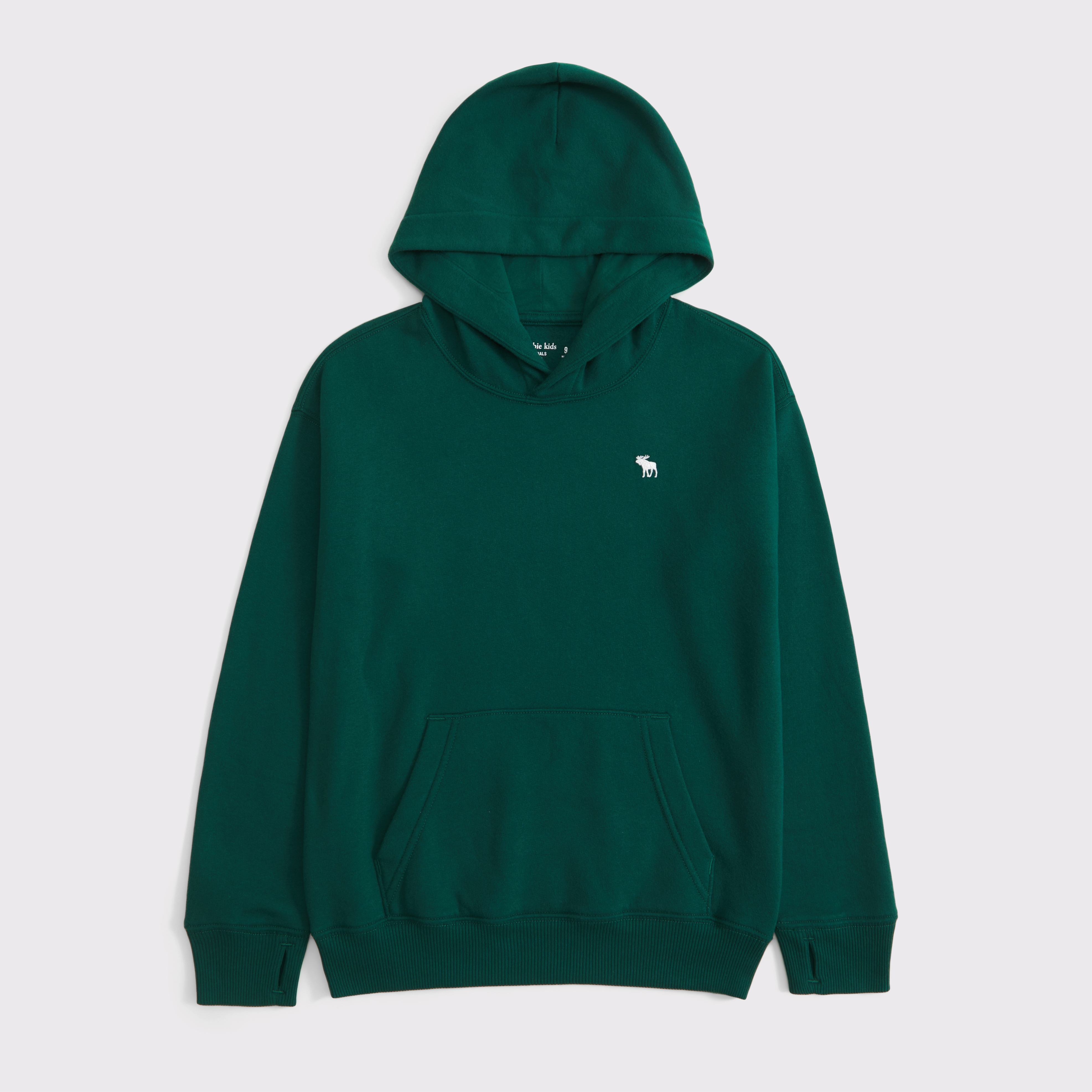 Abercrombie & Fitch Kids' Essential Icon Hoodie In Green