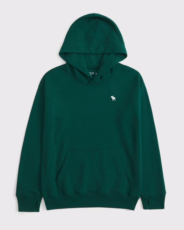 essential icon hoodie, Emerald view 1