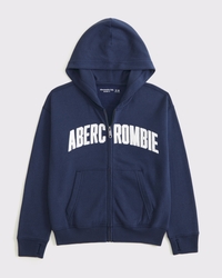 logo full-zip hoodie