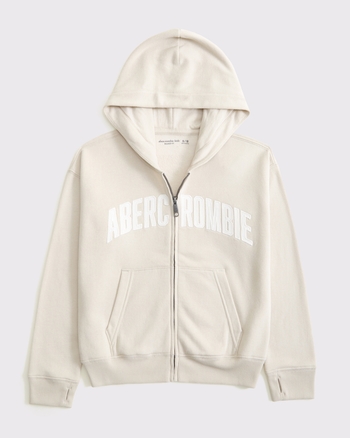 logo full-zip hoodie