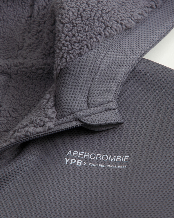 ypb lightweight cozy-lined full-zip hoodie, Dark Gray view 2