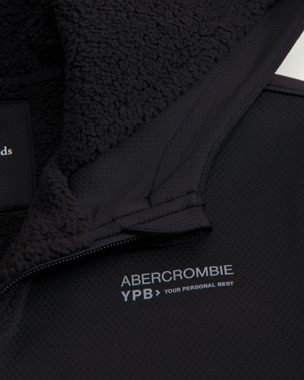 ypb lightweight cozy-lined full-zip hoodie, Noir view 2