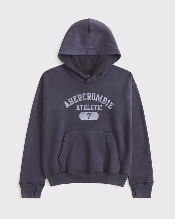 logo popover hoodie, Dark Gray view 2