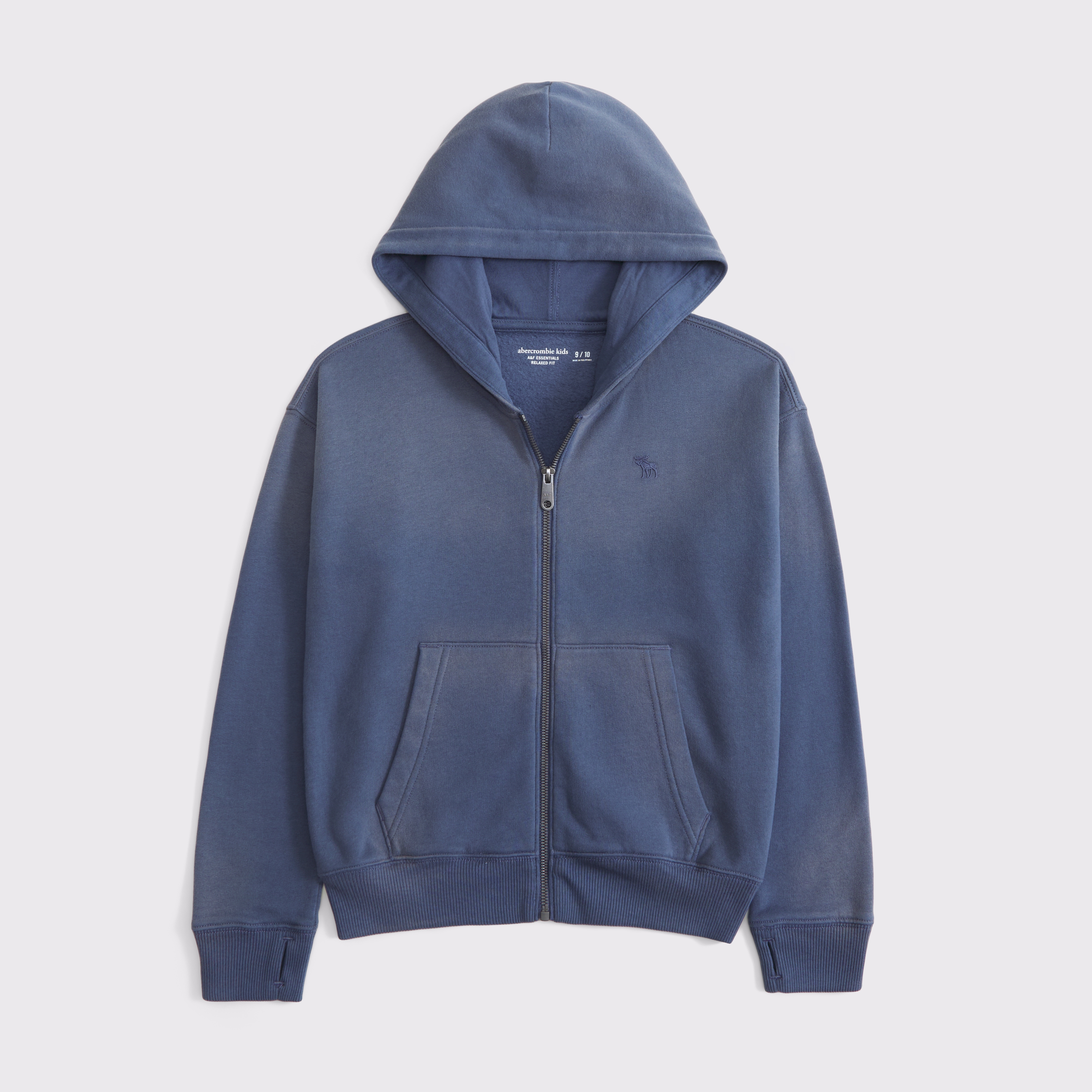 Abercrombie & Fitch Kids' Essential Icon Full-zip Hoodie