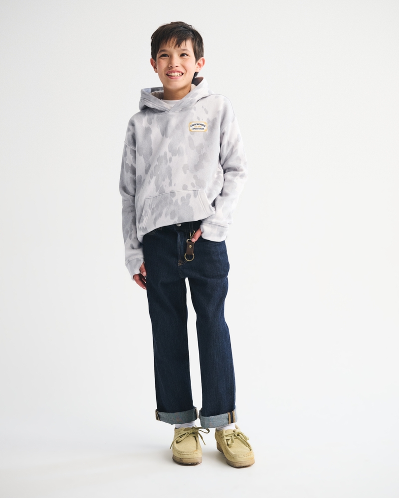 pony print logo graphic popover hoodie