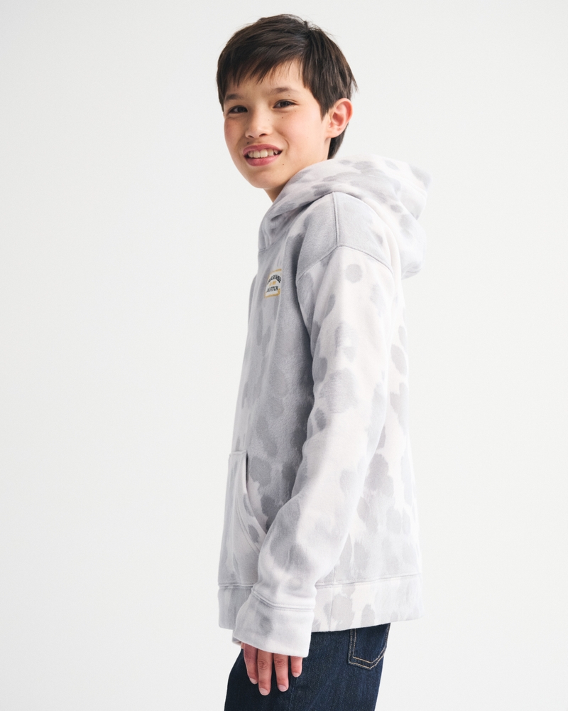 pony print logo graphic popover hoodie