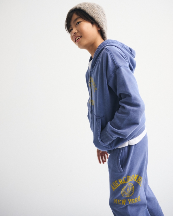 logo full-zip hoodie