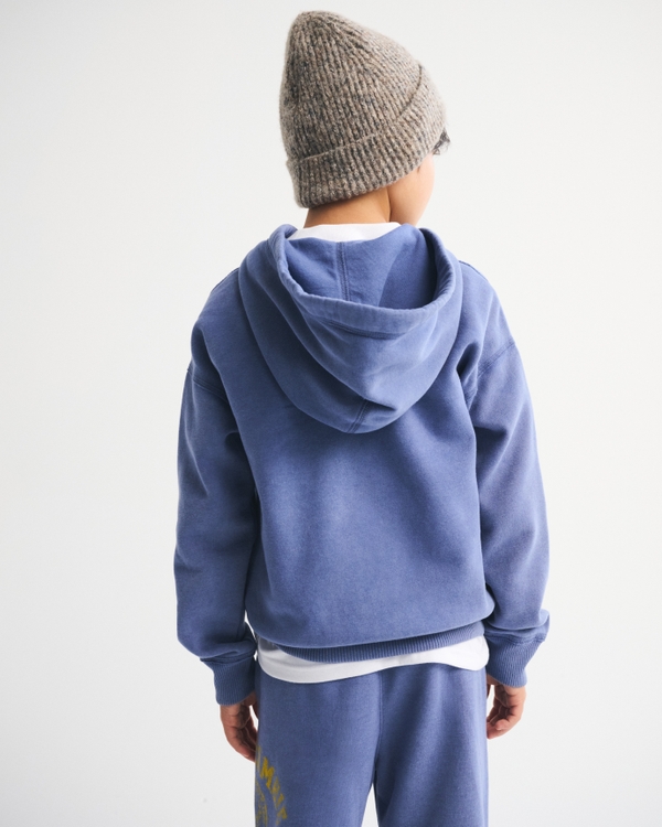 logo full-zip hoodie
