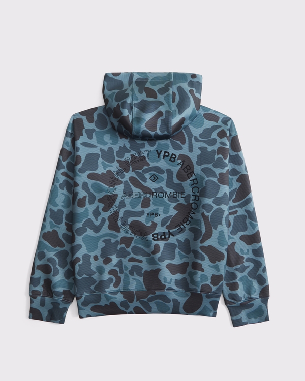 ypb textured popover hoodie, Camo view 2