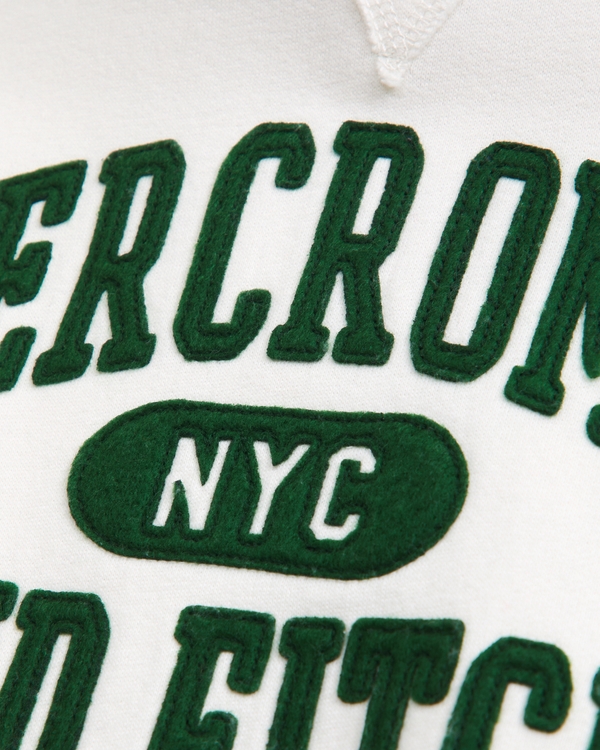 Sweat à capuche à enfiler à logo, Crème view 2