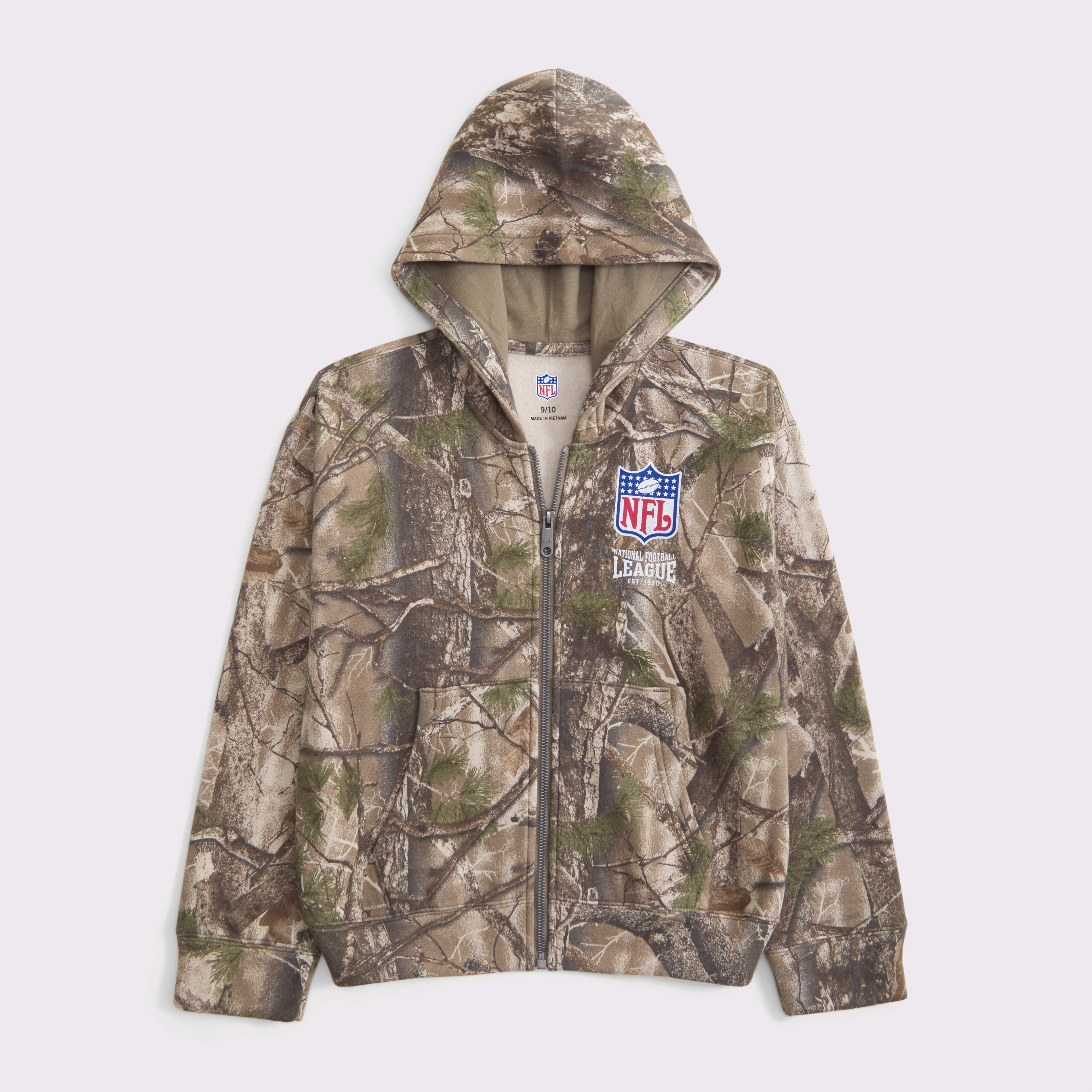 Abercrombie & Fitch Kids' Nfl Graphic Full-zip Hoodie In Multi