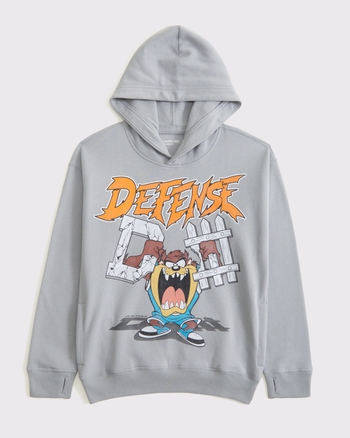 tasmanian devil graphic popover hoodie