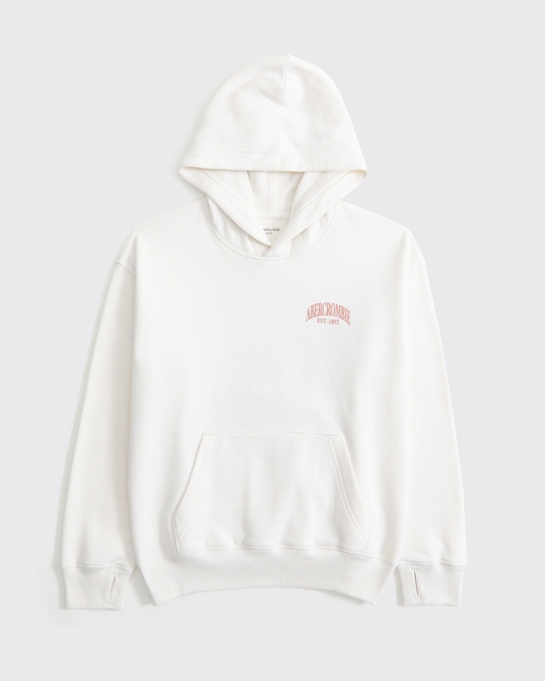 imagery logo popover hoodie, Cream view 2