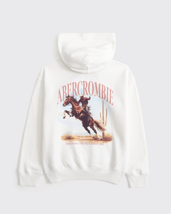imagery logo popover hoodie, Cream view 1