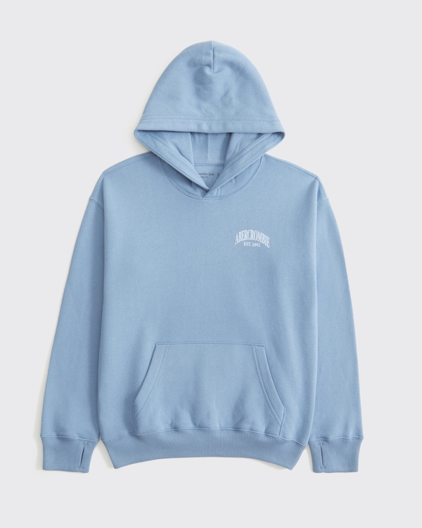 imagery logo popover hoodie, Blue view 2