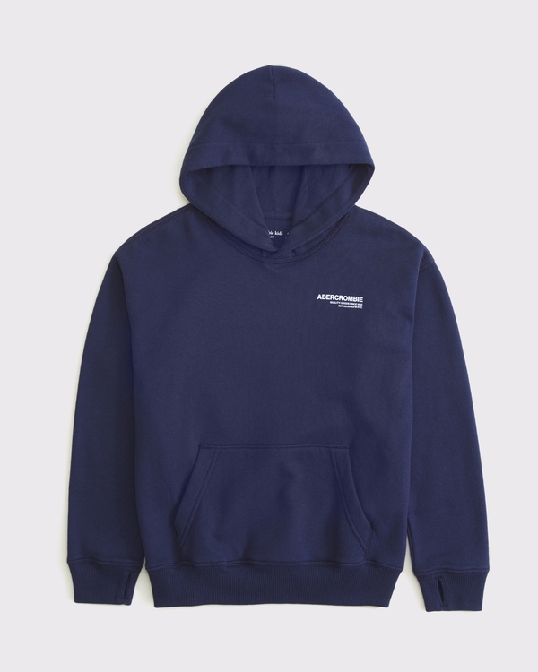 imagery logo popover hoodie, Navy view 2