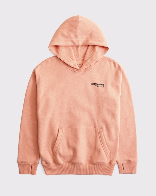imagery logo popover hoodie, Peach view 2