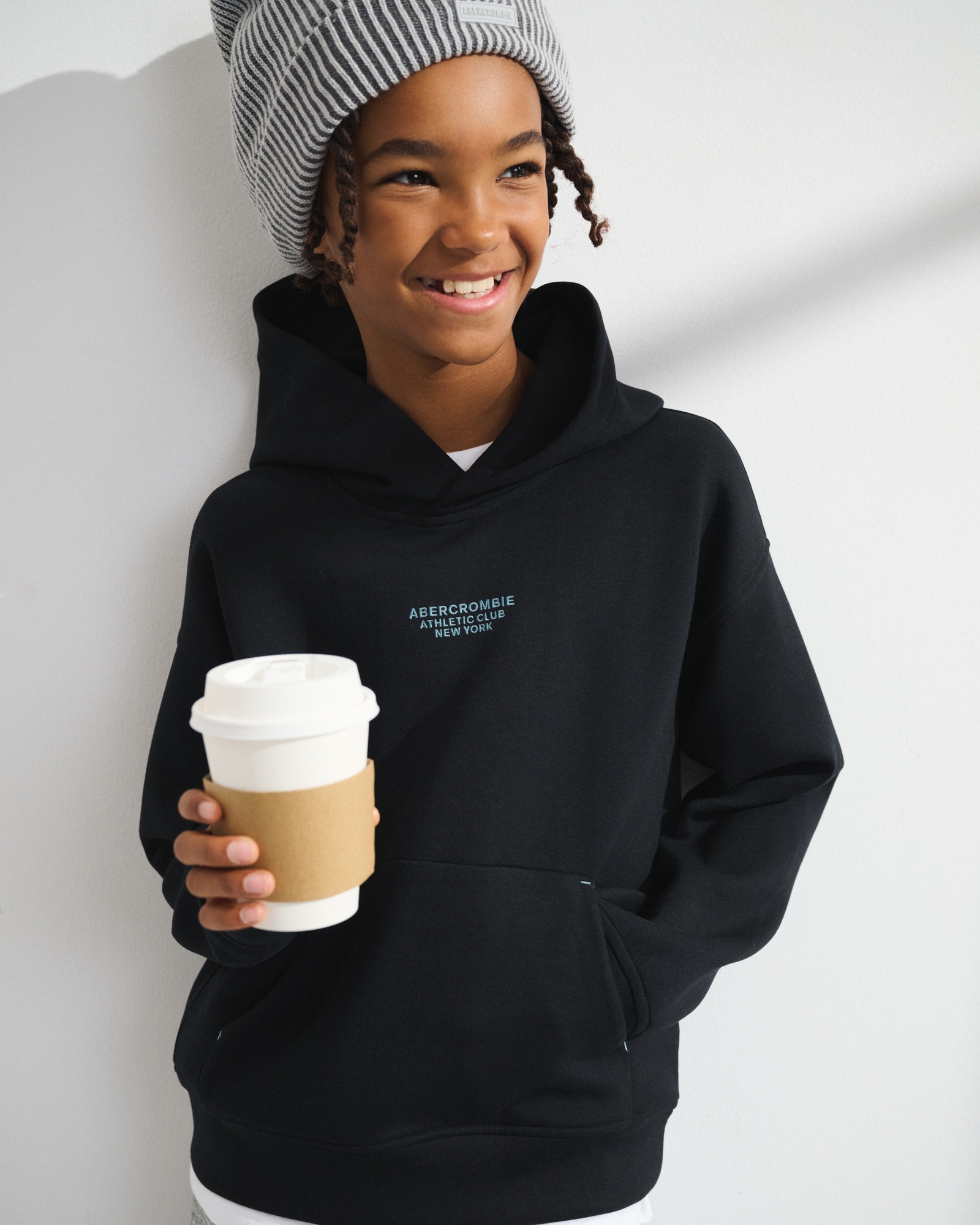 Abercrombie Kids Logo popover hoodie | Arden Fair