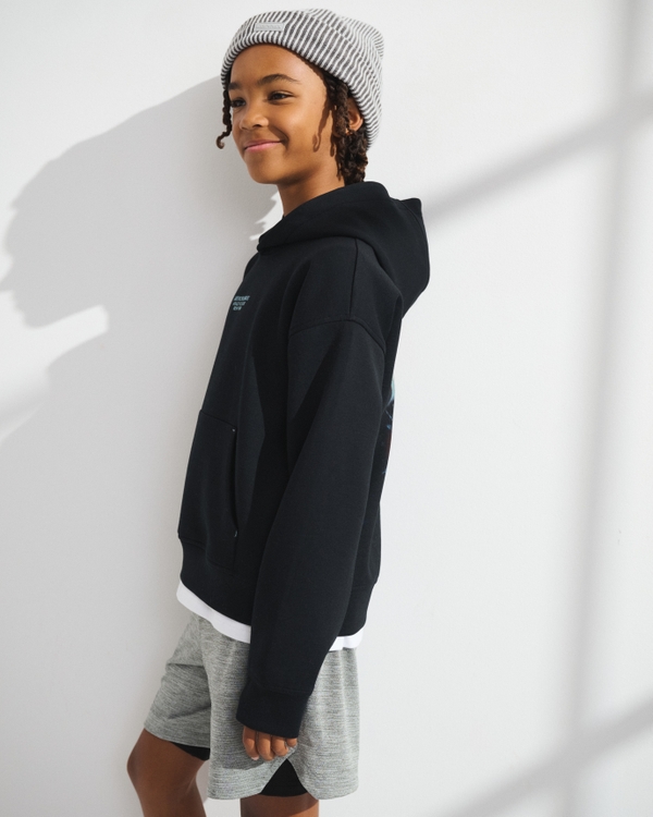 ypb neoknit graphic logo popover hoodie
