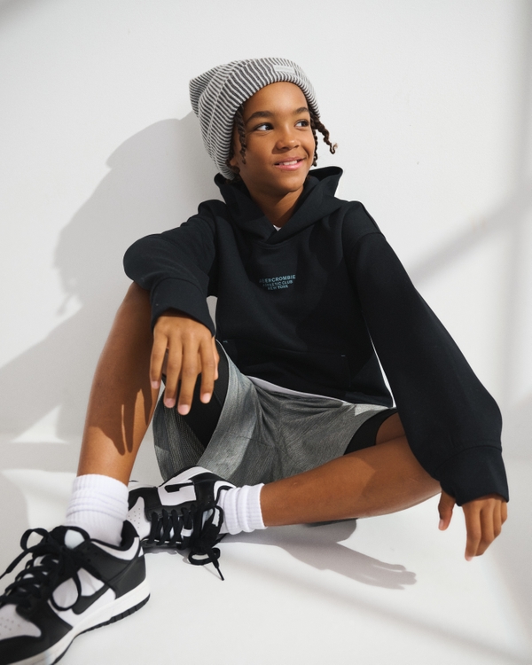 ypb neoknit graphic logo popover hoodie