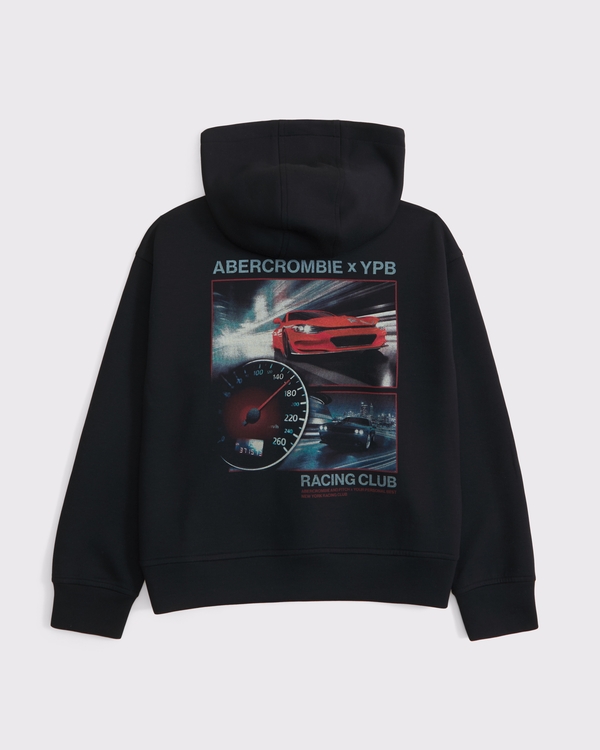 Sweat à capuche à enfiler avec logo ypb neoknit, Black Dd view 2