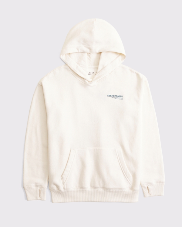imagery logo popover hoodie, Cream view 2