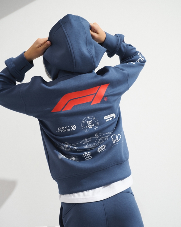 ypb neoknit formula 1 popover hoodie, Navy view 1