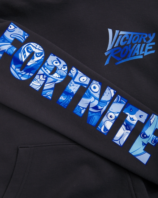 fortnite graphic popover hoodie, Dark Gray view 2