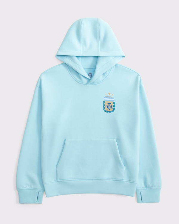 ypb neoknit lionel messi popover hoodie, Aqua view 2