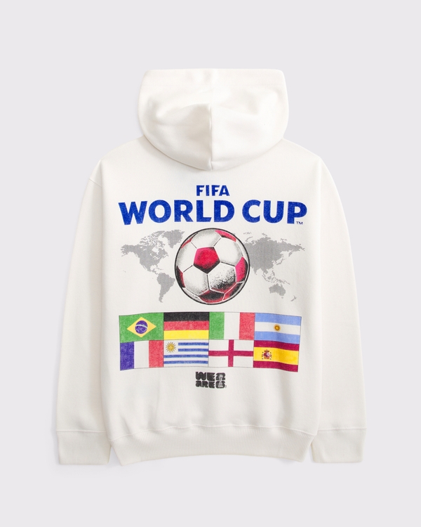 fifa world cup graphic hoodie, Cream view 1