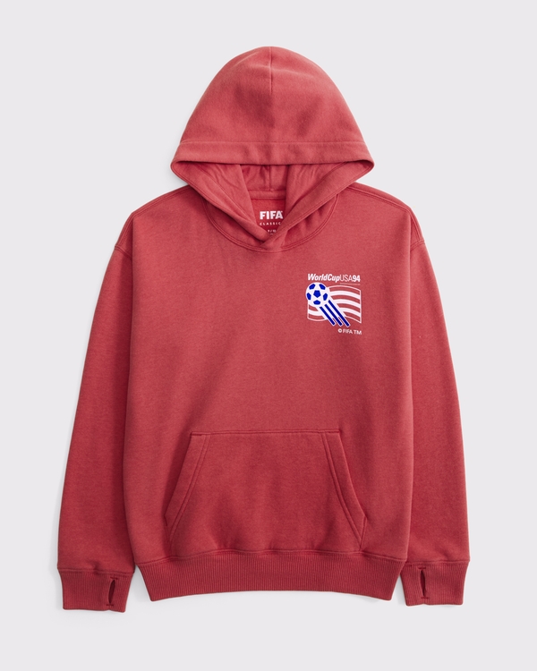 fifa world cup graphic hoodie, Crimson view 2