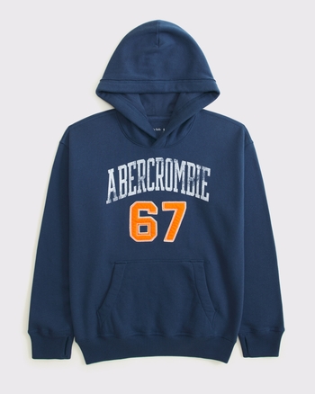 applique logo popover hoodie from Abercrombie & Fitch - $54.95