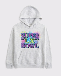 super bowl graphic popover hoodie