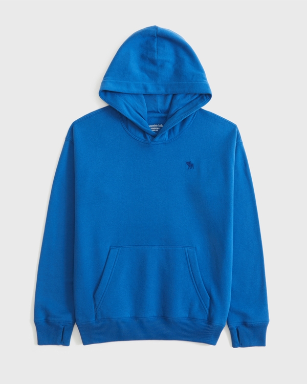 essential icon hoodie, Blue view 1