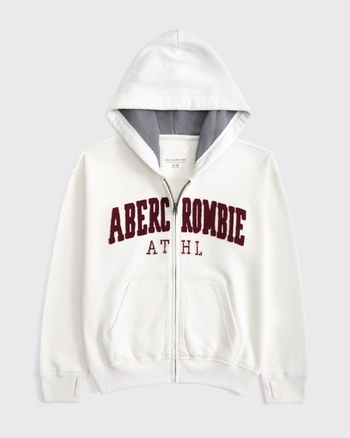 logo full-zip hoodie