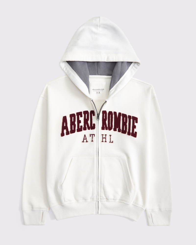 boys logo full-zip hoodie | boys clearance | Abercrombie.com