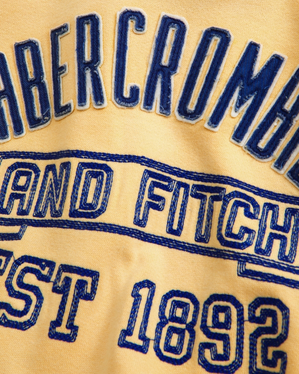 Sweat à capuche à enfiler à logo, Jaune view 2