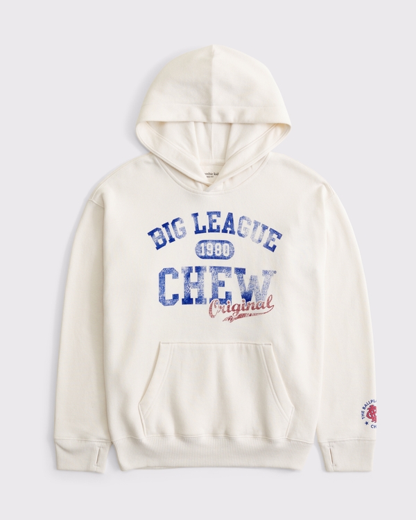 big league chew graphic popover hoodie, Cream view 2