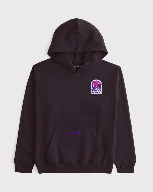 taco bell graphic popover hoodie, Charcoal view 2