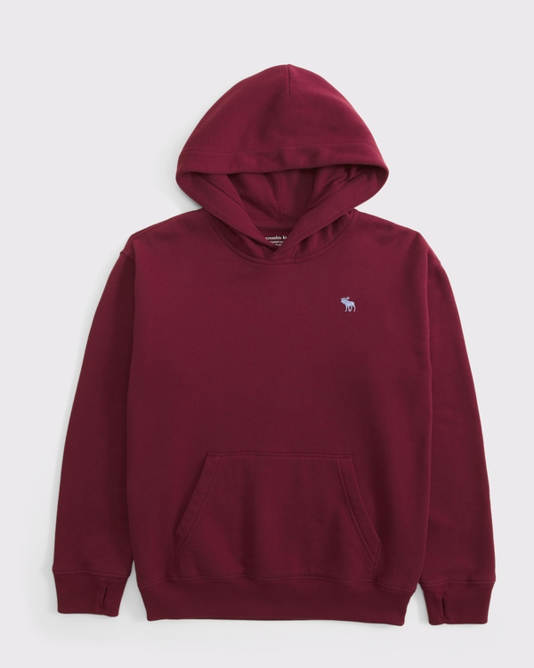 essential icon hoodie, Black Cherry view 1
