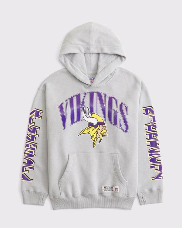 kids minnesota vikings popover hoodie, Gray - Vikings view 1