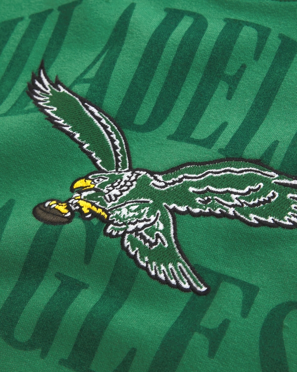 kids philadelphia eagles popover hoodie, Green - Eagles view 2