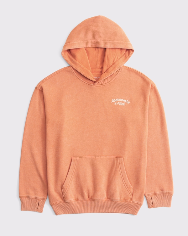 graveyard rodeo logo popover hoodie, Orange view 2