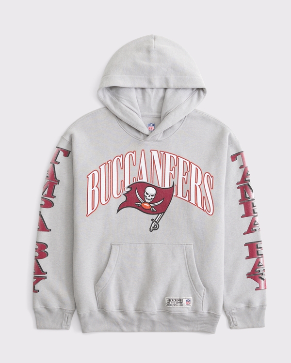 kids tampa bay buccaneers popover hoodie, Gray - Buccaneers view 1