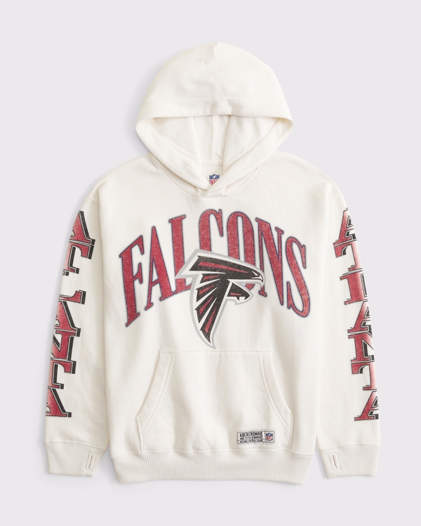 kids atlanta falcons popover hoodie, Cream - Falcons view 1
